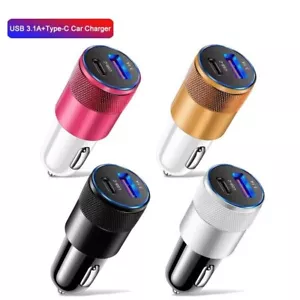 Cargador de coche rápido tipo C PD + adaptador de corriente USB para iPhone 15 14 13 12 Pro Max/XS - Imagen 1 de 12