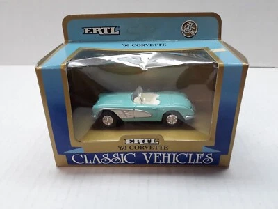 '60 CHEVY CORVETTE CONVERTIBLE #2588 1989 ERTL CLASSIC VEHICLES 1:43 SCALE - NIB - Image 1 of 4