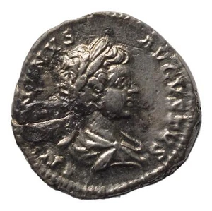 Caracalla 198-217AD AR Denario Roma. Sol - Imagen 1 de 3