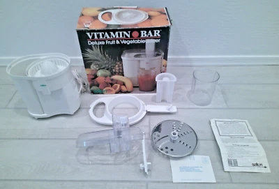 ¡Marca Salton! ~¡Exprimidor de frutas y verduras Vitamin Bar Deluxe! ~ ¡Completo! ~110 voltios Foto 1 de 4