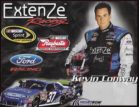 2010 KEVIN CONWAY "EXTENZE FRONT ROW MOTORSPORTS" #37 NASCAR SPRINT CUP POSTCARD Cover