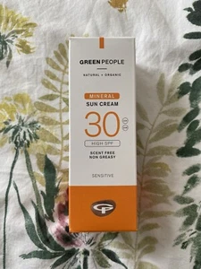 Green People Mineral Sun Cream SPF 30 50ml for Sensitive Skin - Picture 1 of 4