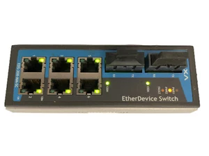 Interruptor de dispositivo Ether MOXA EDS-308-MM-SC 12-48 VDC Max 1,1 A Clase-2 Rev 2,1 #A6-42 - Imagen 1 de 4