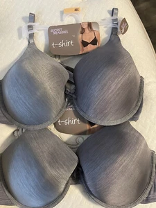 NEW 2x Secret Treasures Tailored T-Shirt Bra Grey 42C Underwire Adjustable Strap - Picture 1 of 5