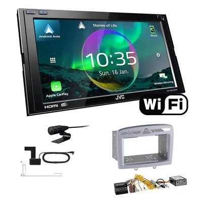JVC Autoradio WiFi Apple CarPlay für Peugeot 308 Facelift 2009-2013 mit Canbus - Bild 1 von 4