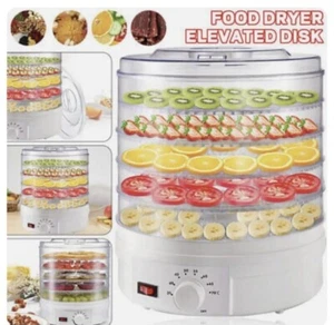 350W Electric Food Dehydrator Fruit Meat Beef Dryer Veg Preserver Machine 5 Tray - Imagen 1 de 7