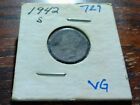 1942 S Mercury Dime Vg Condition (The One In The Pic)