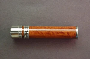 FLY ROD REEL SEAT Beeswing Narra 11081 Nickel Silver Cap and Ring - Picture 1 of 4