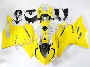 Fit for 2012-2014 899 Panigale Yellow Silver Black ABS Injection Fairing Kit - Foto 1 di 7