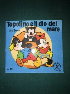 Mini Libro Walt Disney TOPOLINO E IL DIO DEL MARE N. 62 Mondadori 1^ Ediz 1966 - Foto 1 di 1