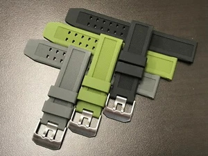 Cinturino Orologio Ricambio per Luminox 23mm 3050 3150 3080 3950 8800 Verde Grigio BLK - Foto 1 di 7