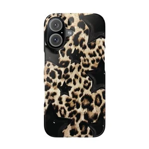 Trendy Leopard Print Slim Case, Animal Print Phone Cover, Stylish Accessories - Picture 1 of 4