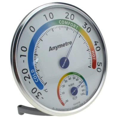 Household Aluminum Alloy Frame Thermometer Hygrometer Temperature Humidity test - Image 1 of 4