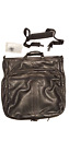 Adidas sac à vêtements cuir souple bandoulière poignée de transport pliante avec serrure vintage
