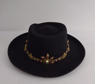 Vintage It's a Jungle Wool Western Hat Embellished Size Medium Made in U.S.A.