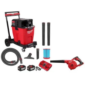 Milwaukee Wet+Dry Vacuum Cordless w/ Rechargeable Battery kit 12 Ah Power Tool - Picture 1 of 7