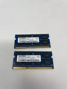16GB RAM 2x8GB Elpida PC3-12800S Laptop Memory Module EBJ81UG8BBU0-GN-F - Picture 1 of 1