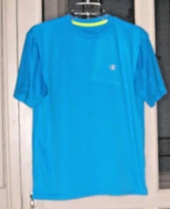 (S23) - Champion Performance-Men's Size L - T Shirt - Aqua Blue - Picture 1 of 3