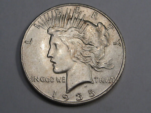 Better Grade/Date 1935-s Silver Peace Dollar. #27