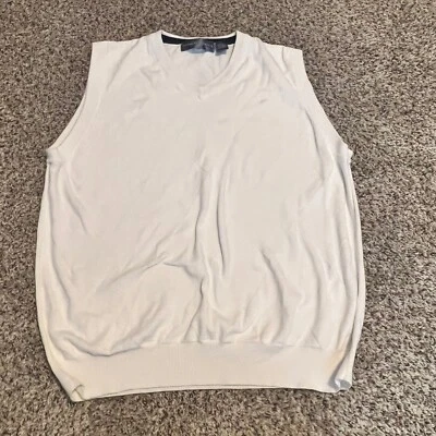 Oscar de la Renta Suéter Chaleco Sin Mangas Algodón Golf Informal Grande Foto 1 de 4