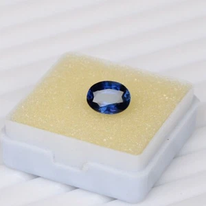 Zafiro natural de Ceilán AAA+ 4,00 quilates Piedra preciosa suelta de corte ovalado para anillo y colgante - Imagen 1 de 7