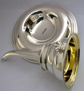 MINT BEAUTIFUL STERLING SILVER WINE FUNNEL AND TRAY 2020 BARWARE 200g - Picture 1 of 11