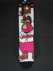 Cleveland Indians Slider Wrap PKWY Socks Size M Team Collection Classic Fit Crew - Picture 1 of 8