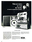 publicité Advertising 0523  1971  Akai Hi-fi  tuner ampli  tete en verre x'tral
