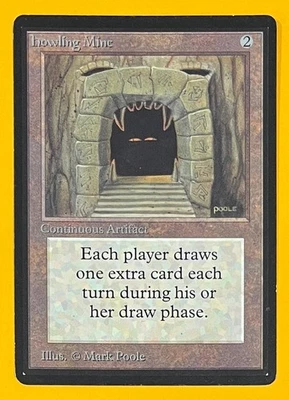MTG HOWLING MINE Beta (OldManMTG 012-214) - Image 1 of 4