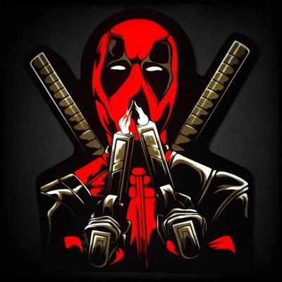 Lámpara LED para pistolas de fumar Deadpool para el hogar | Solo interior Foto 1 de 4