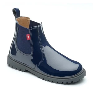 Chipmunks Ranch Boys/Girls Kids Infants/Junior Classic Dealer Chelsea Boots-Navy - Picture 1 of 5