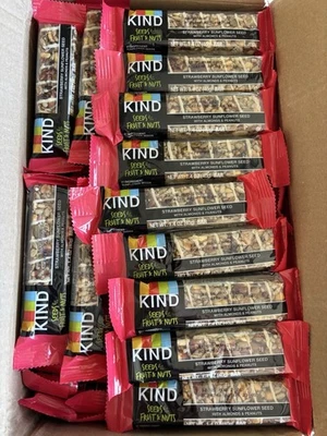Semilla de girasol de fresa 156 KIND 1,4 oz con barra de almendras y cacahuetes a granel 8/25,60 ea Foto 1 de 2