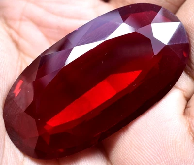 Natural 147.15 Ct Blood Red Ruby Mozambique GGL Certified Loose Gemstone - Image 1 of 4