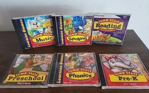 Jump Start Learning Lot Of 6 CD-ROM PC Reading, Spelling, Music, Phonics Etc - Picture 1 of 10