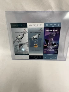 2018 SUPER BOWL LII 52 EAGLES vs PATRIOTS TICKET Replica Playoff strip STM - Picture 1 of 2