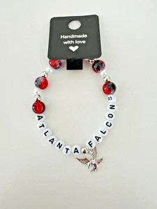Atlanta Falcons Handmade Friendship Bead Bracelet-NFL Fan Gift - Picture 1 of 4