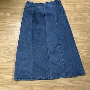 Covington Jean Skirt 12 Womens Maxi Denim Skirt Flared - Picture 1 of 5