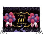 60 Backdrop For Woman Sixty Happy Birthday Party Lady Photo Background Banner