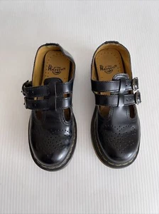 Dr Martens Women's 8065 Mary Jane Shoe 12916 - Smooth Black Leather - 5US (D39) - Picture 1 of 10