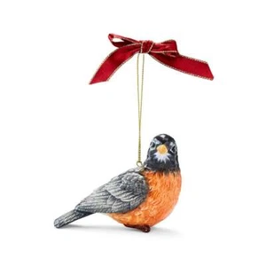 Spode Christmas Tree Robin Ornament - Picture 1 of 7