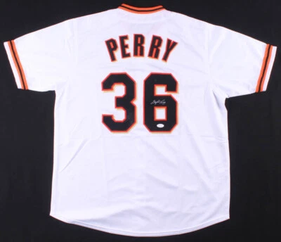 GAYLORD PERRY AUTOGRAPHED CUSTOM JERSEY (SAN FRANCISCO GIANTS) - JSA COA! - Image 1 of 4