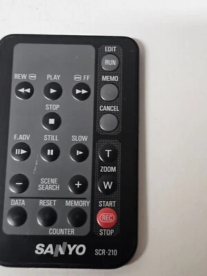 Original Sanyo SCR-210 VIDEO CAMERA Remote Control Fully Operational - Image 1 of 4