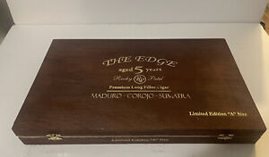 The Edge - Aged 5 Years - Rocky Patel Madero, Corojo & Sumatra EMPTY Wooden Box