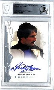 2017 Star Wars Masterwork GARRICK HAGON "Biggs Starlighter" Signed Card BAS Slab - Picture 1 of 3
