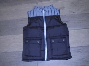 Gymboree black and gray Moto Boss puffer vest boys S 5/6 - Picture 1 of 3