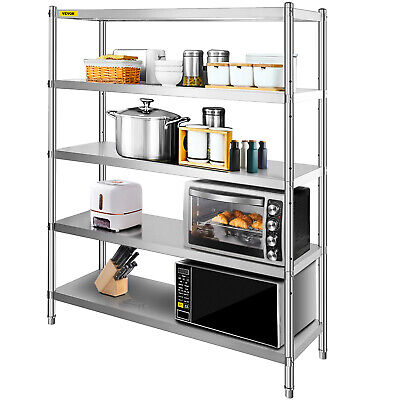 Kitchen Shelves Shelf Rack Stainless Steel Shelving Organizer Units 60*72 Inch • 209.89$