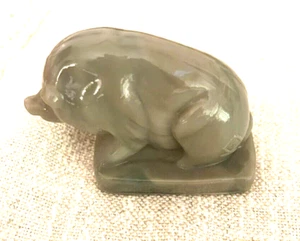 Vintage Boyd Glass “SUEE the PIG ” Gray-Slate Color, 1983-1988 VGC - Picture 1 of 3