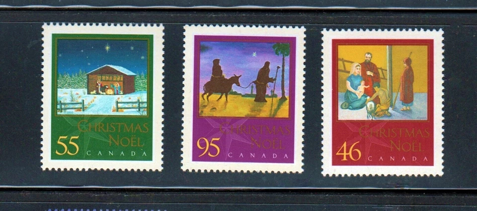 Belén de Navidad, Pastores de Adoración - Canadá 2000 #1873-1875 Juego MNH Foto 1 de 1
