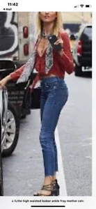 Pantalones de mezclilla para mujer Mother con cintura alta al tobillo 29 - Imagen 1 de 7