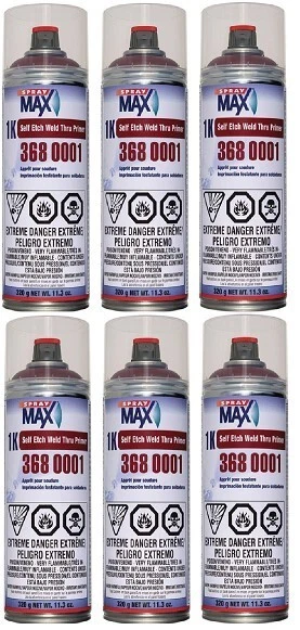 Spray MAX 3680001 1k Auto Grabado Soldadura-A través Imprimación Rojo Marrón (Paquete de 6) Foto 1 de 1